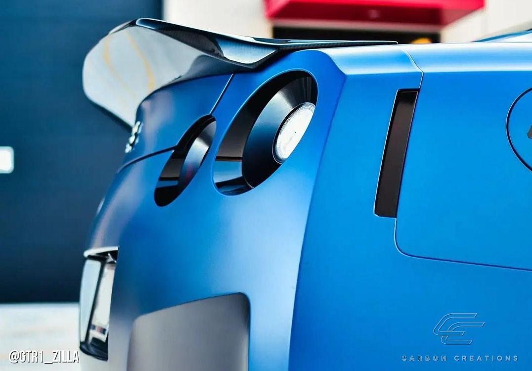 2009-2021 Nissan GTR Carbon Creations Duckbill Carbon Fiber Rear Wing - Image 3