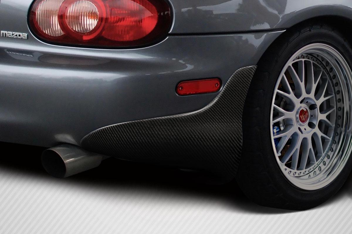 1999-2005 Mazda Miata Carbon Creations M1 Speed Carbon Fiber Rear Lip - Image 2