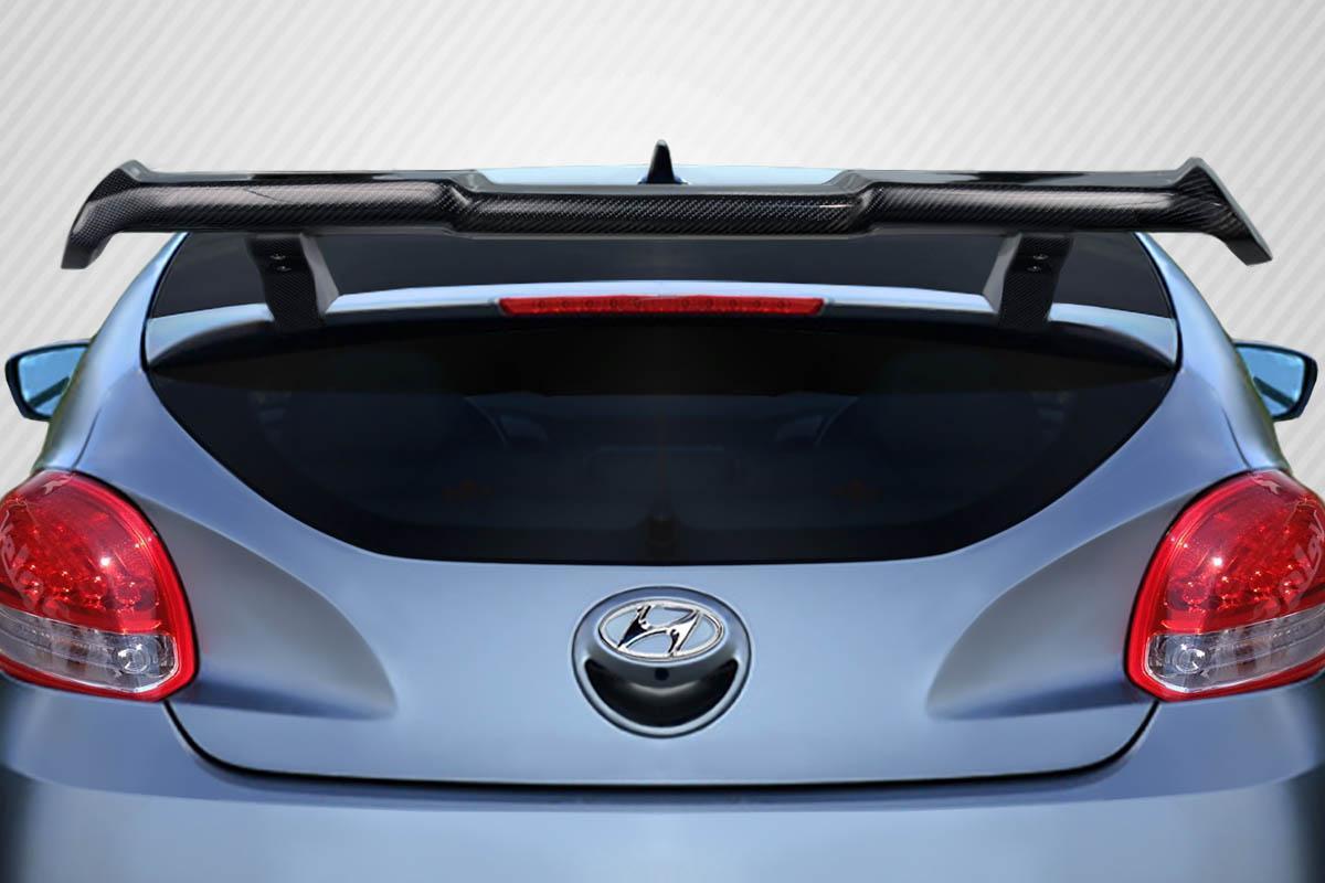 2012-2017 Hyundai Veloster Carbon Creations Nobo Carbon Fiber Rear Wing - Image 1