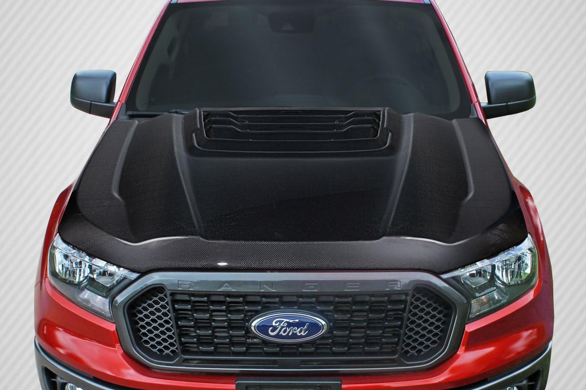 2019-2023 Ford Ranger Carbon Creations Raptor Carbon Fiber Hood - Image 1
