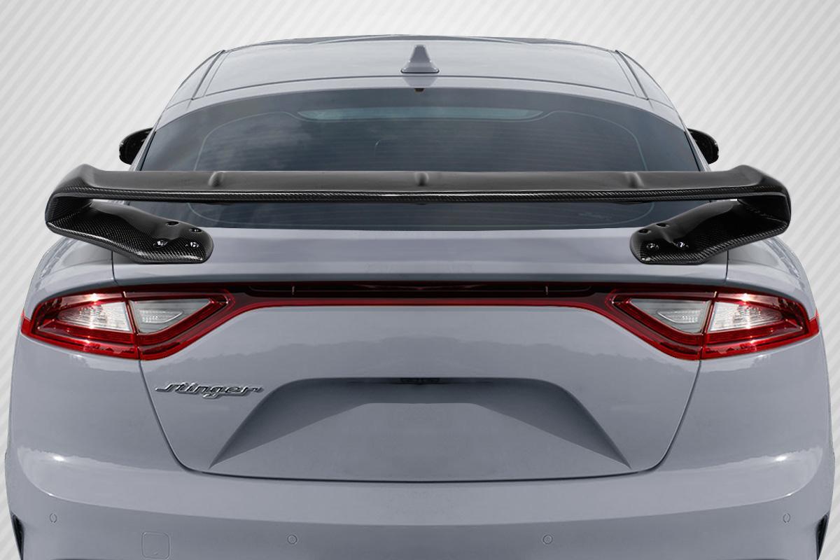 2018-2023 Kia Stinger Carbon Creations SQX Carbon Fiber Rear Wing - Image 1