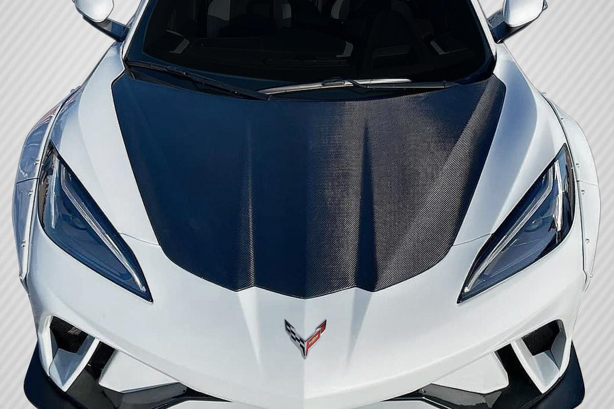 2020-2025 Chevrolet Corvette Carbon Creations OEM Look Carbon Fiber Hood - Image 1