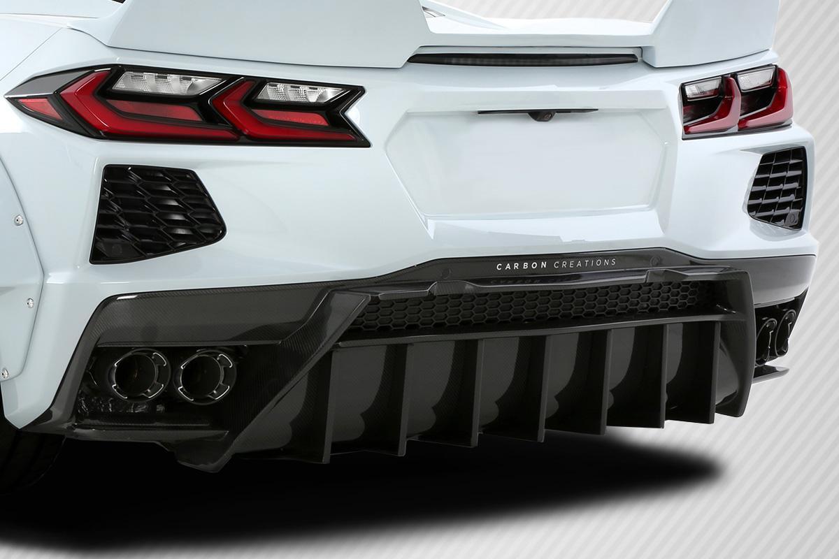 2020-2025 Chevrolet Corvette Carbon Creations Gran Veloce Carbon Fiber Rear Lip - Image 2