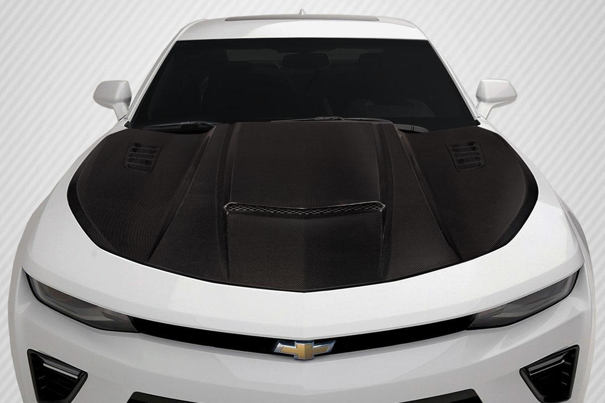 2016-2024 Chevrolet Camaro Carbon Creations CVX Carbon Fiber Hood - Image 1