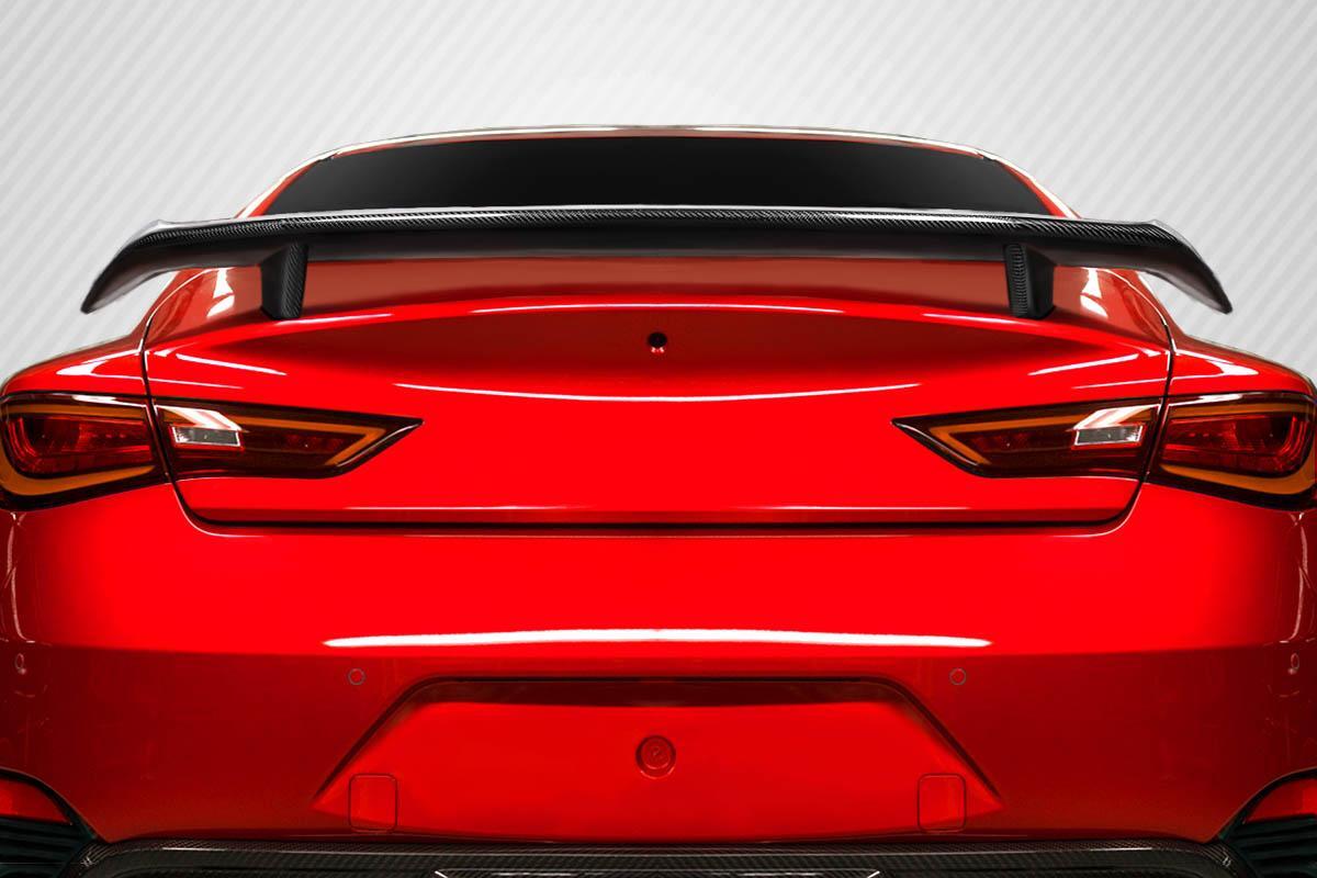 2017-2022 Infiniti Q60 Carbon Creations SR Carbon Fiber Rear Wing - Image 1