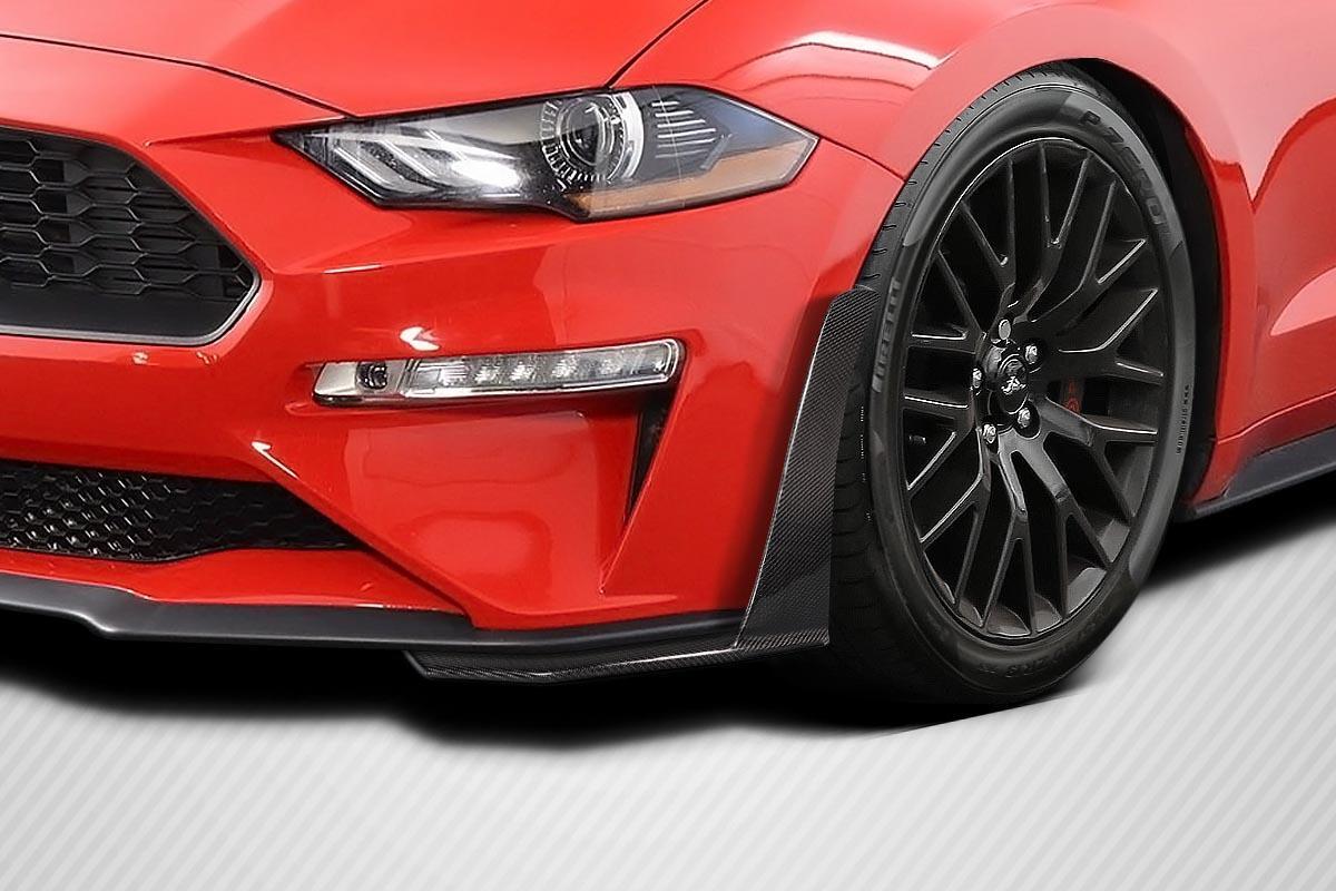 2018-2023 Ford Mustang Carbon Creations Z1 Carbon Fiber Front Lip - Image 1