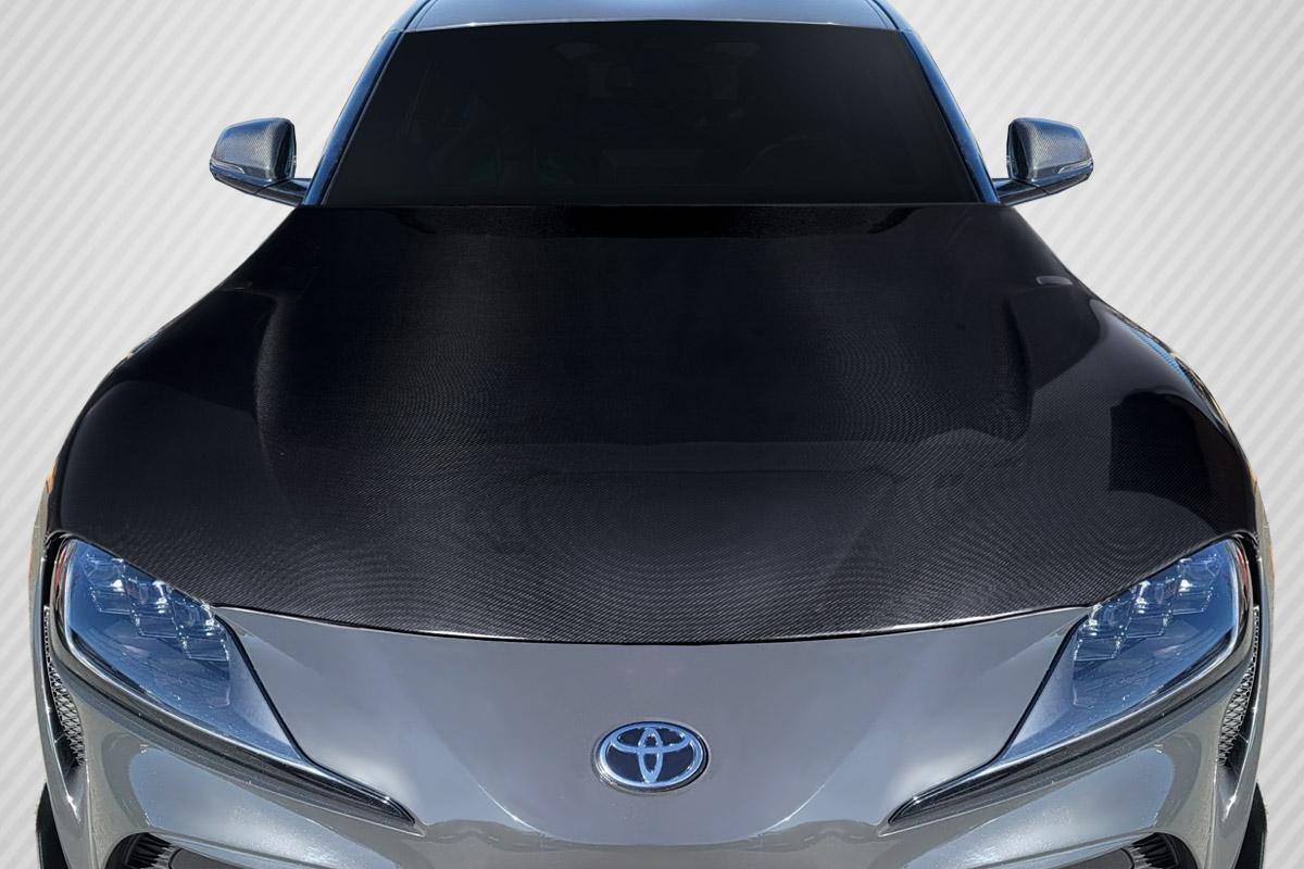 2020-2025 Toyota Supra Carbon Creations OEM Look Carbon Fiber Hood - Image 1