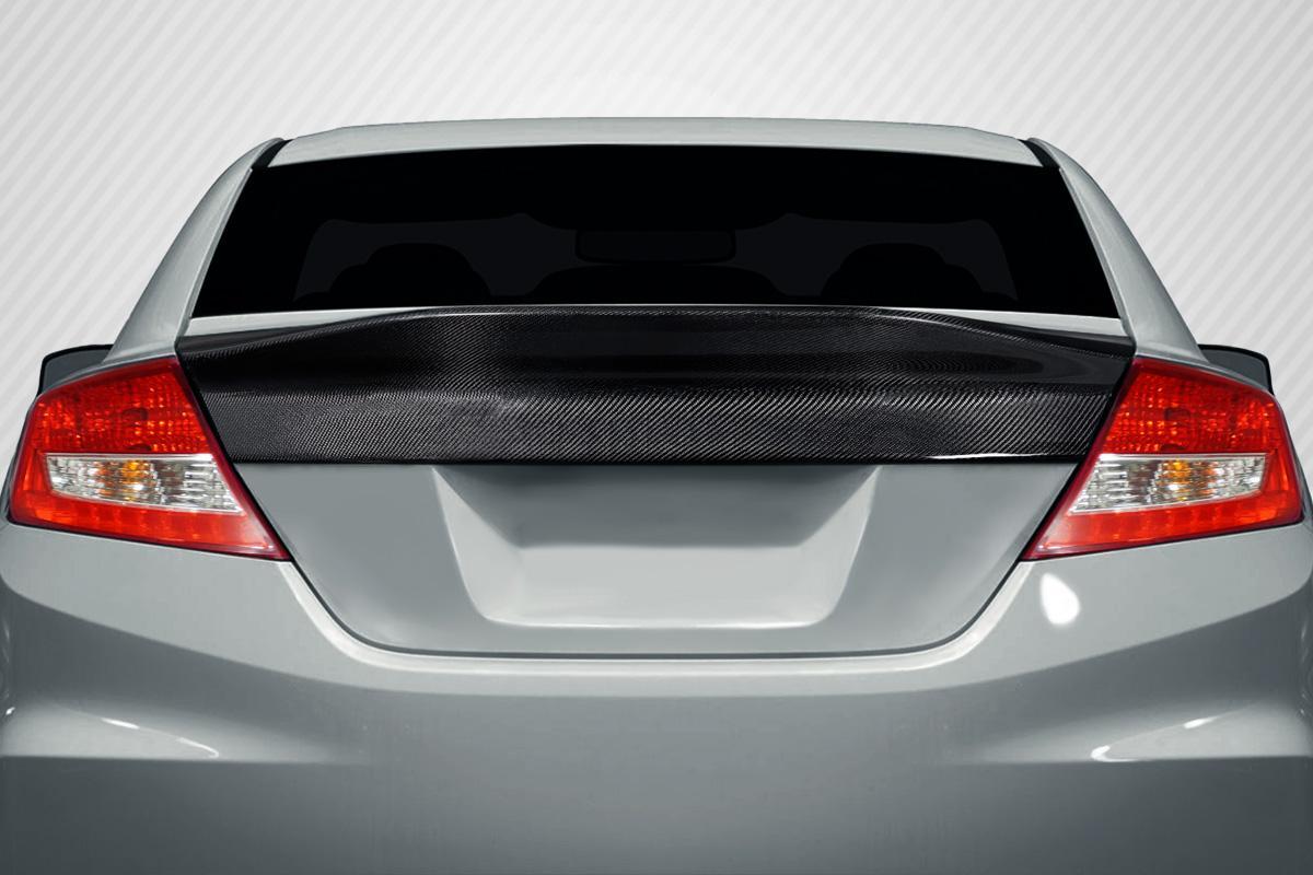 2012-2015 Honda Civic Carbon Creations KMZ Carbon Fiber Rear Wing - Image 1
