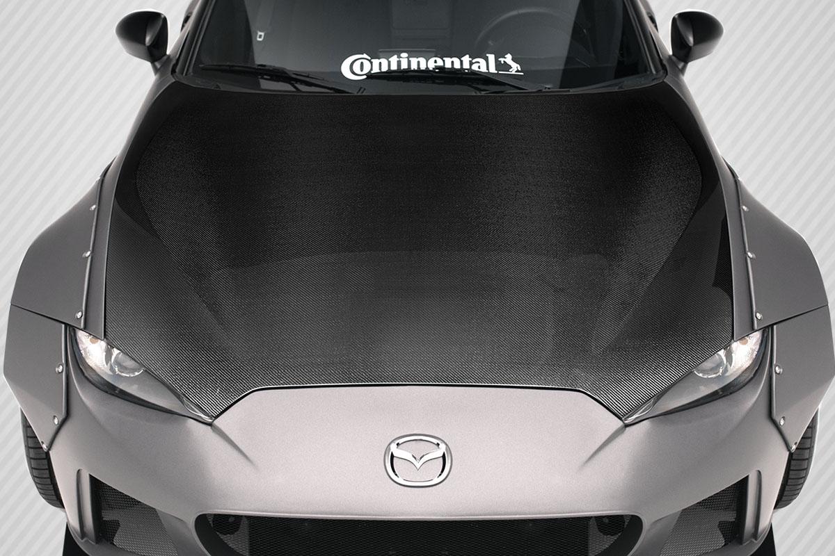2016-2025 Mazda Miata Carbon Creations OEM Look Carbon Fiber Hood - Image 1