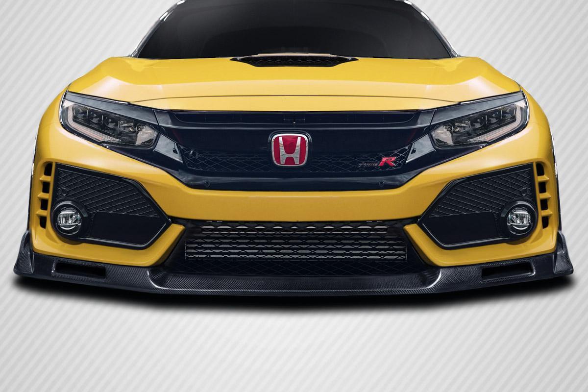 2017-2021 Honda Civic Carbon Creations EVS Carbon Fiber Front Lip - Image 1