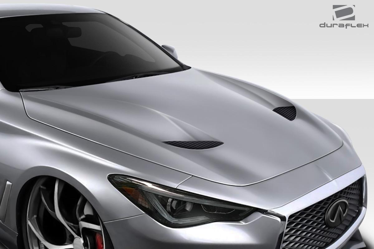 2017-2022 Infiniti Q60 Duraflex TS1 Hood - Image 2