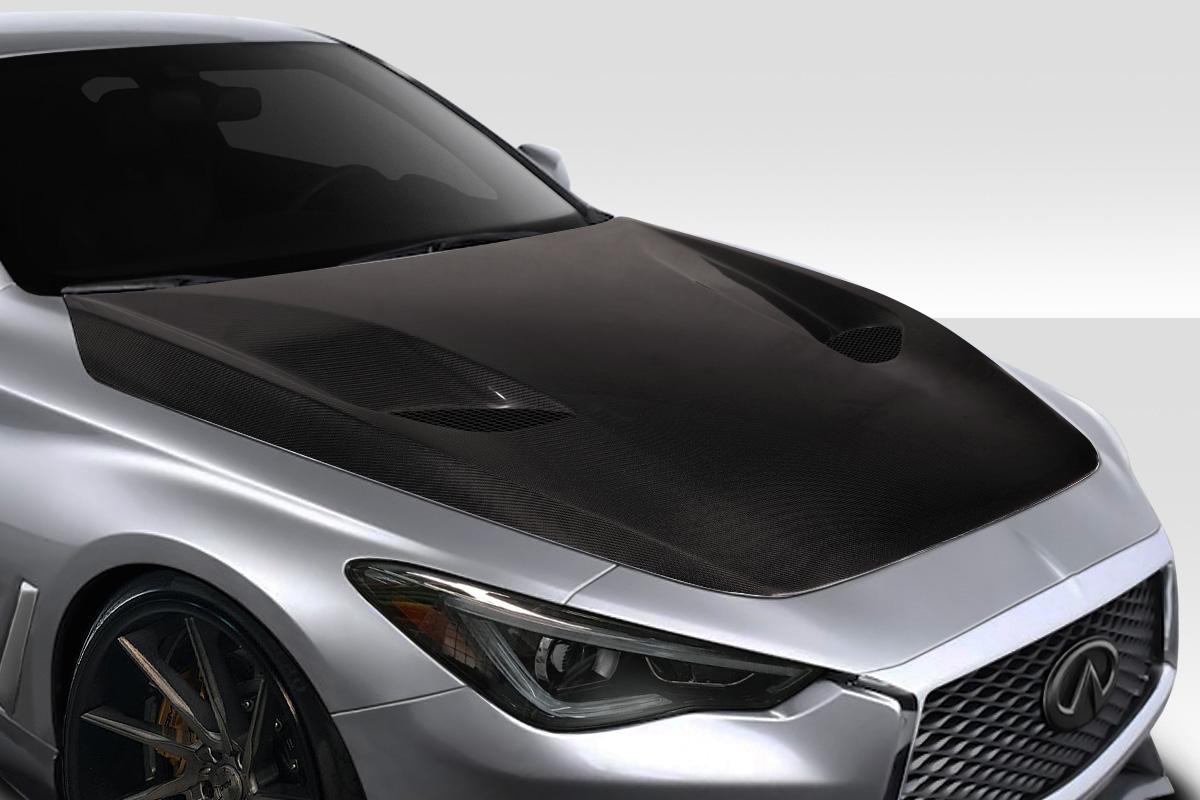 2016-2022 Infiniti Q60 Carbon Creations TS1 Carbon Fiber Hood - Image 2