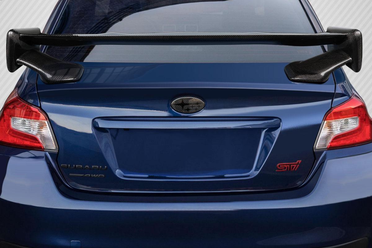 2015-2021 Subaru WRX Carbon Creations Low Pro Carbon Fiber Rear Wing - Image 1