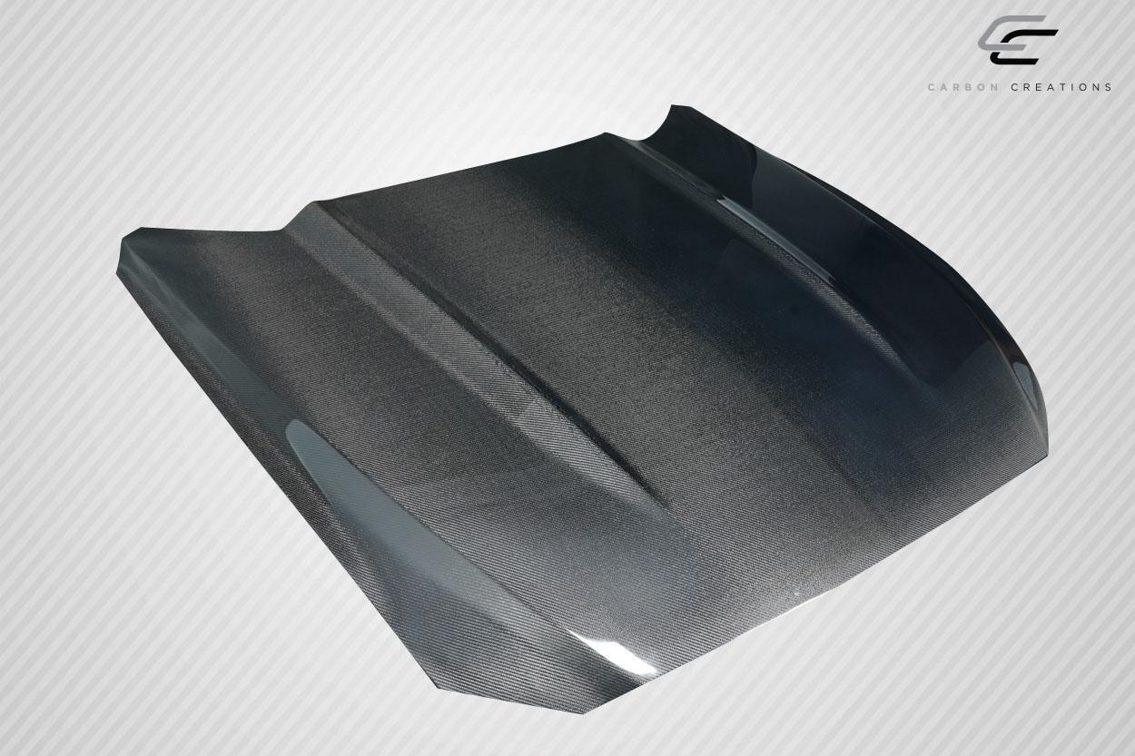 2015-2017 Ford Mustang Carbon Creations OEM Look Carbon Fiber Hood - Image 3