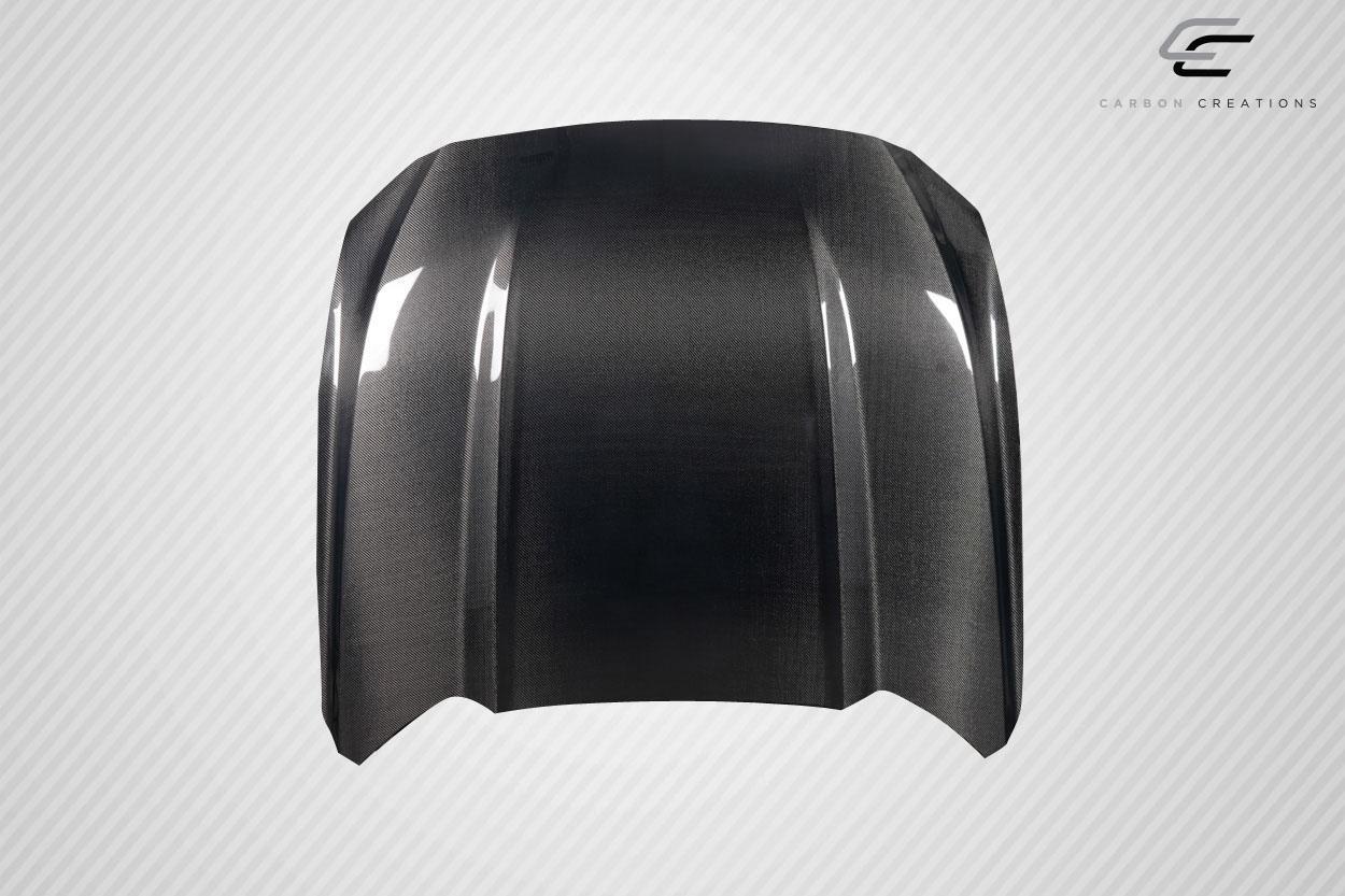 2015-2017 Ford Mustang Carbon Creations OEM Look Carbon Fiber Hood - Image 4