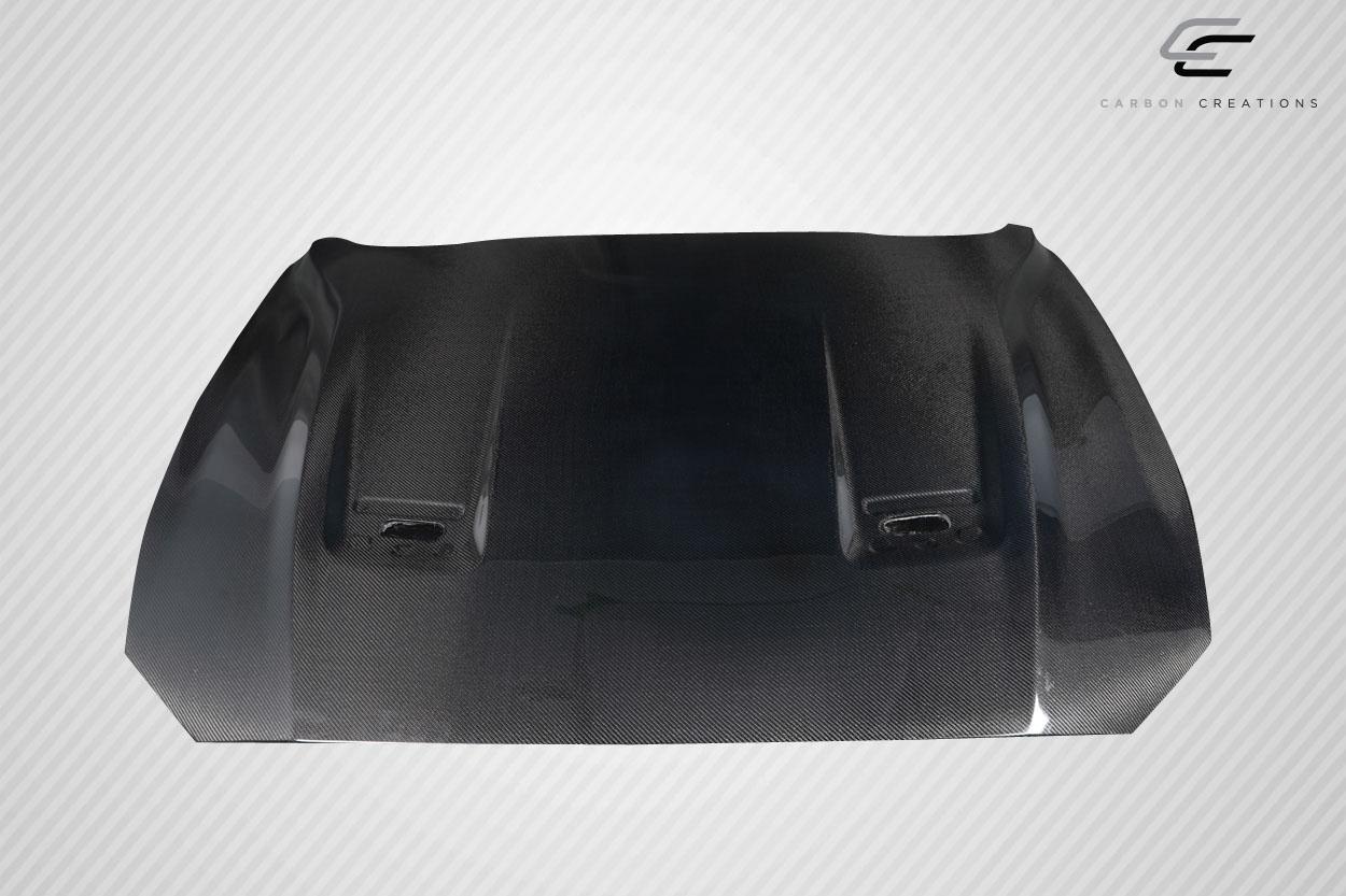 2018-2023 Ford Mustang Carbon Creations OEM Look Carbon Fiber Hood - Image 2