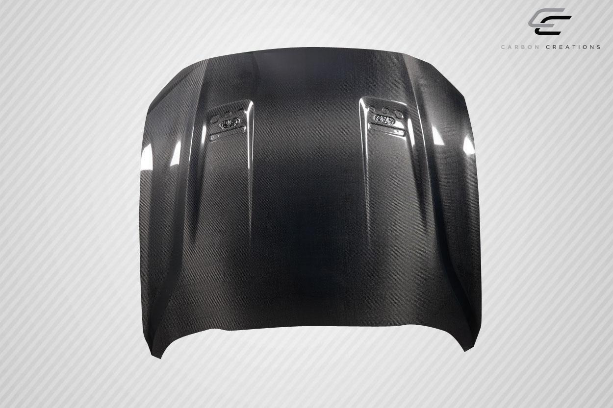 2018-2023 Ford Mustang Carbon Creations OEM Look Carbon Fiber Hood - Image 4