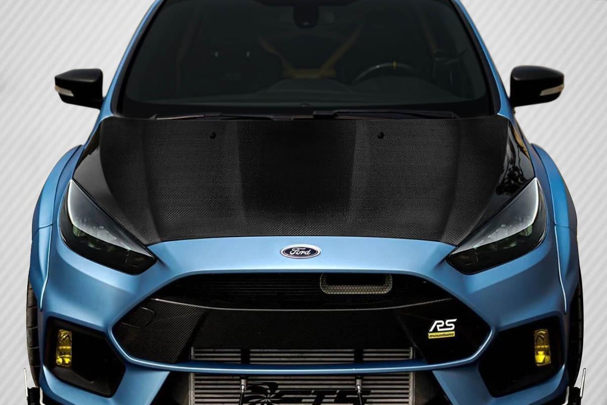 2015-2018 Ford Fiesta Carbon Creations OEM Look Carbon Fiber Hood - Image 1