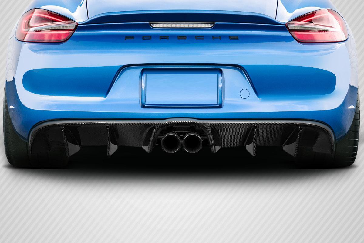 2014-2016 Porsche Cayman Carbon Creations Max Carbon Fiber Rear Lip - Image 1