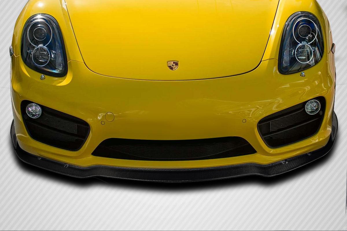 2014-2016 Porsche Cayman Carbon Creations Max Carbon Fiber Front Lip - Image 1