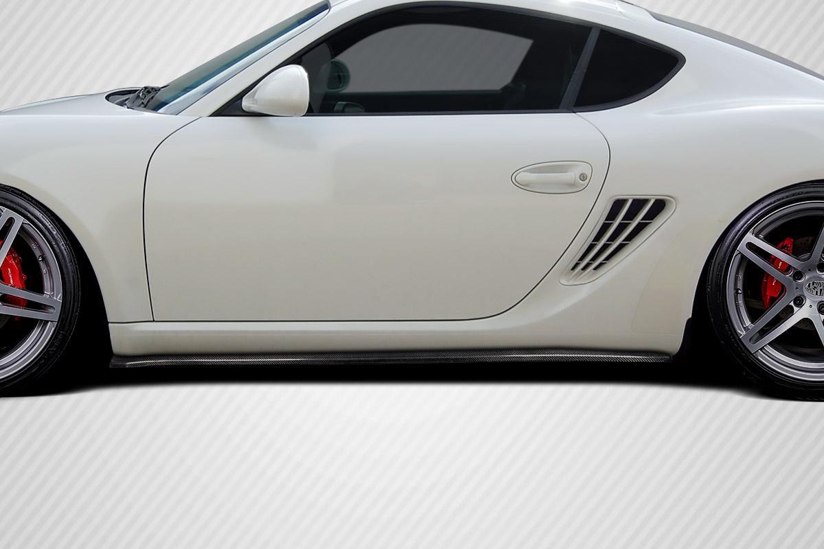2006-2010 Porsche Cayman Carbon Creations Max Carbon Fiber Side Skirts - Image 1
