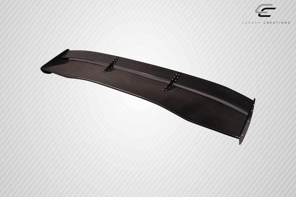 2002-2007 Mitsubishi Lancer Carbon Creations VTX Carbon Fiber Rear Wing - Image 4