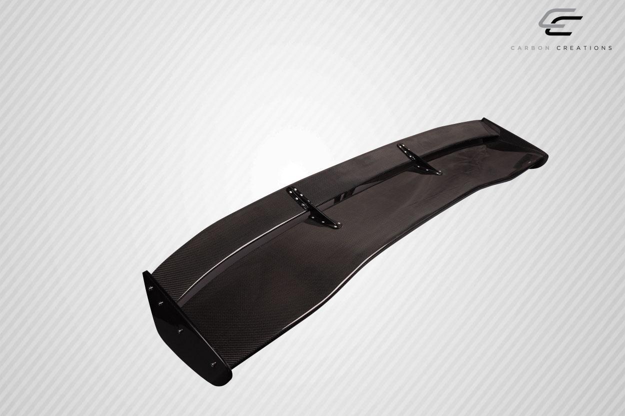 2002-2007 Mitsubishi Lancer Carbon Creations VTX Carbon Fiber Rear Wing - Image 5