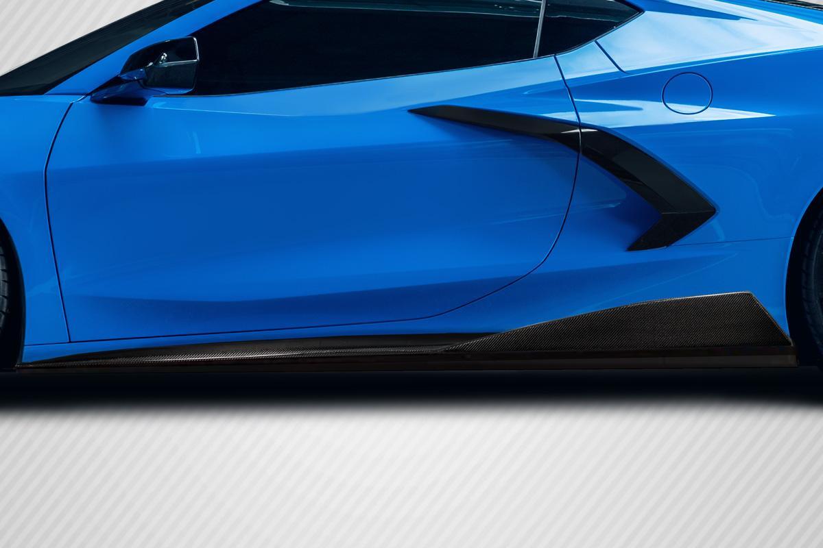2020-2025 Chevrolet Corvette Carbon Creations GMX Carbon Fiber Side Skirts - Image 1