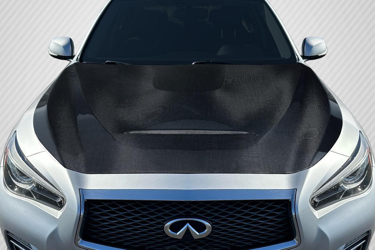 2014-2023 Infiniti Q50 Carbon Creations GTS Look Carbon Fiber Hood - Image 1