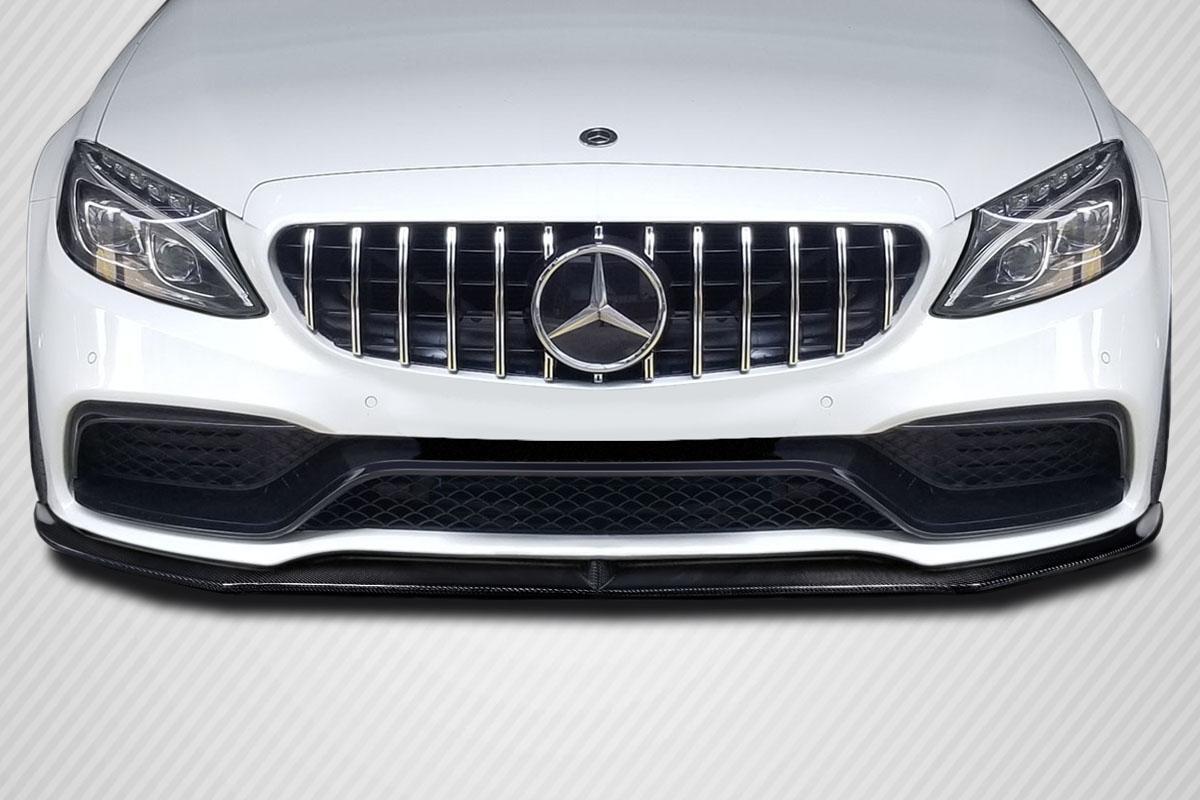 2015-2018 Mercedes C Class Carbon Creations Power Carbon Fiber Front Lip - Image 1