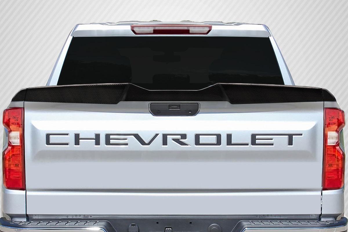 2019-2023 Chevrolet Silverado Carbon Creations Tornado Carbon Fiber Rear Wing - Image 1