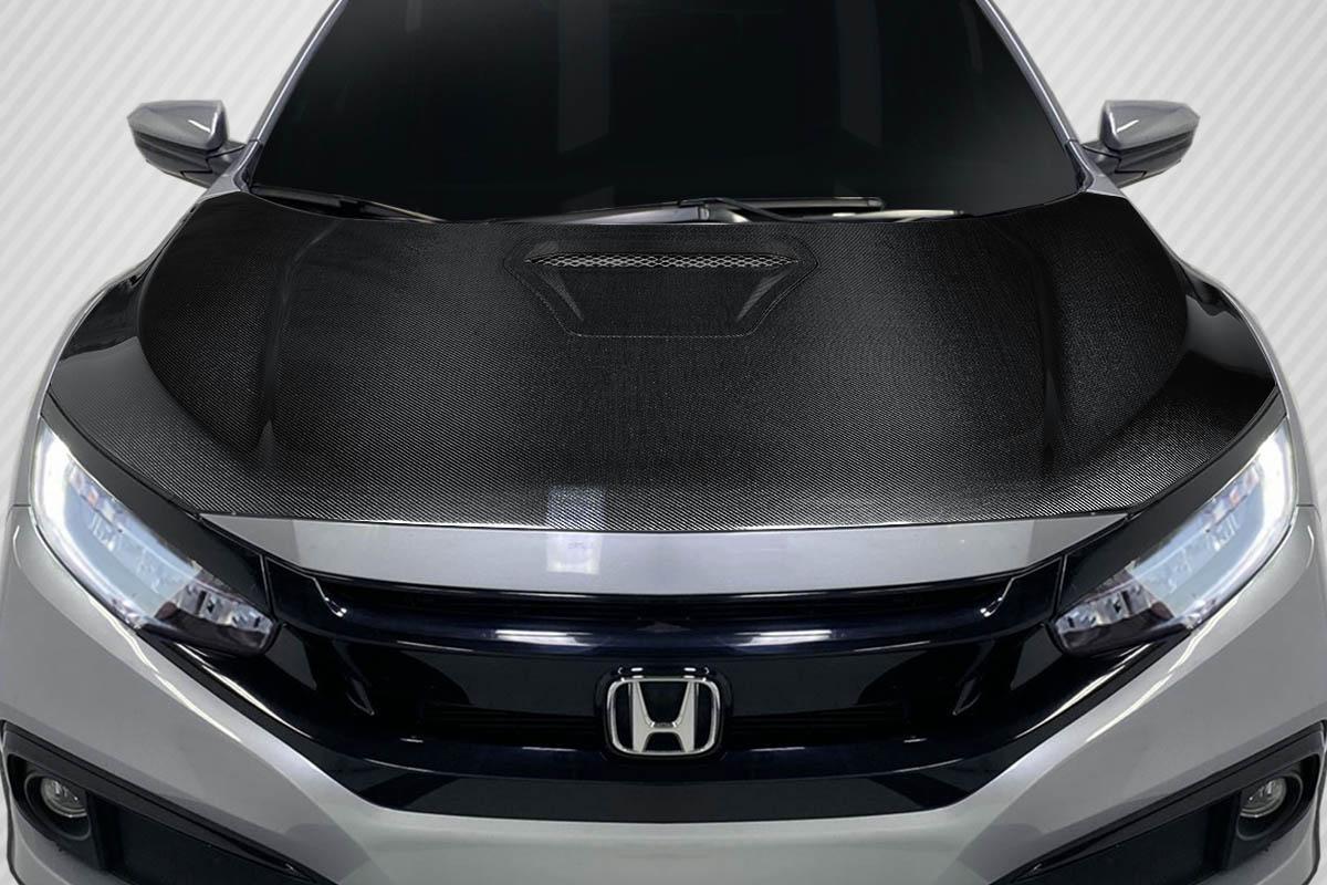 2016-2021 Honda Civic Carbon Creations Type R Look Carbon Fiber Hood - Image 1