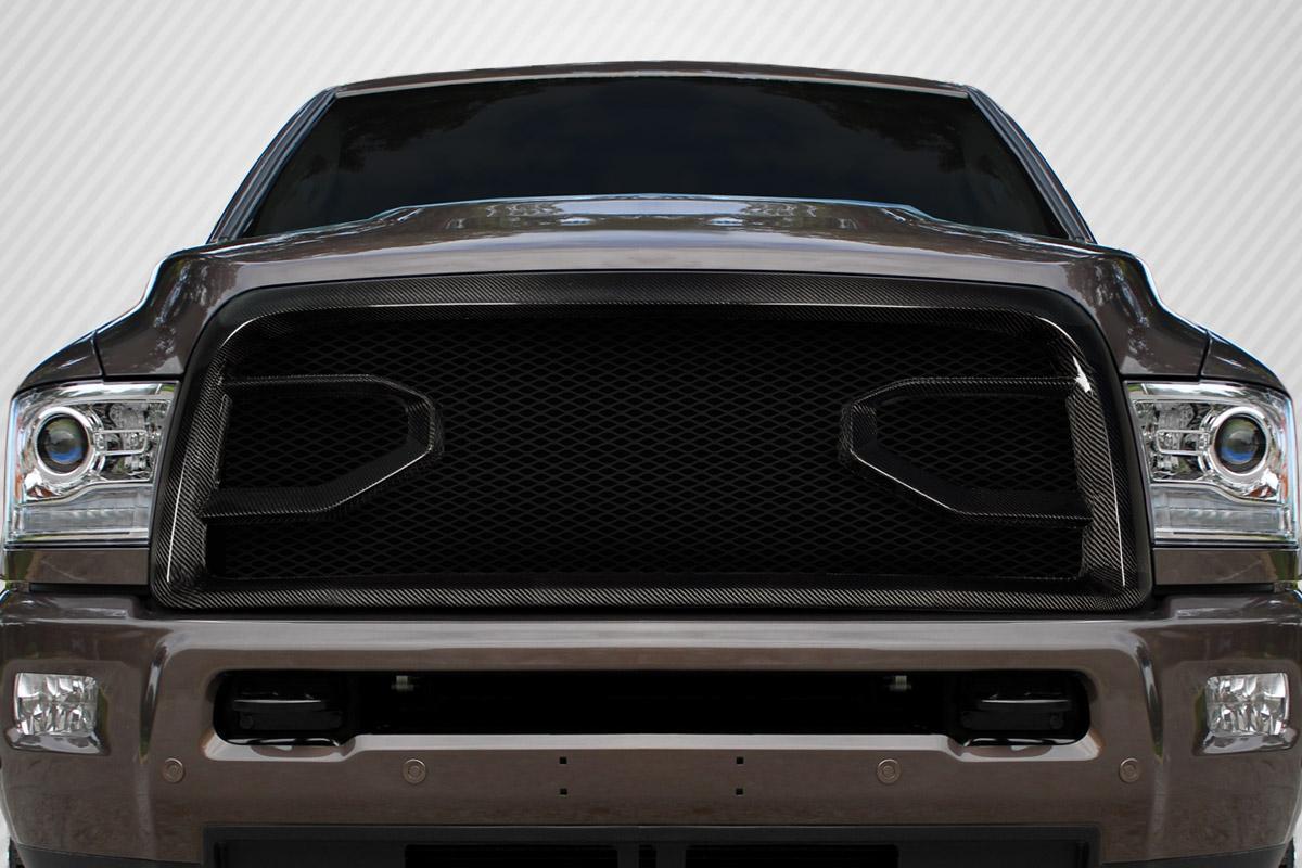 2013-2018 Dodge Ram Carbon Creations Widow Carbon Fiber Grille - Image 1