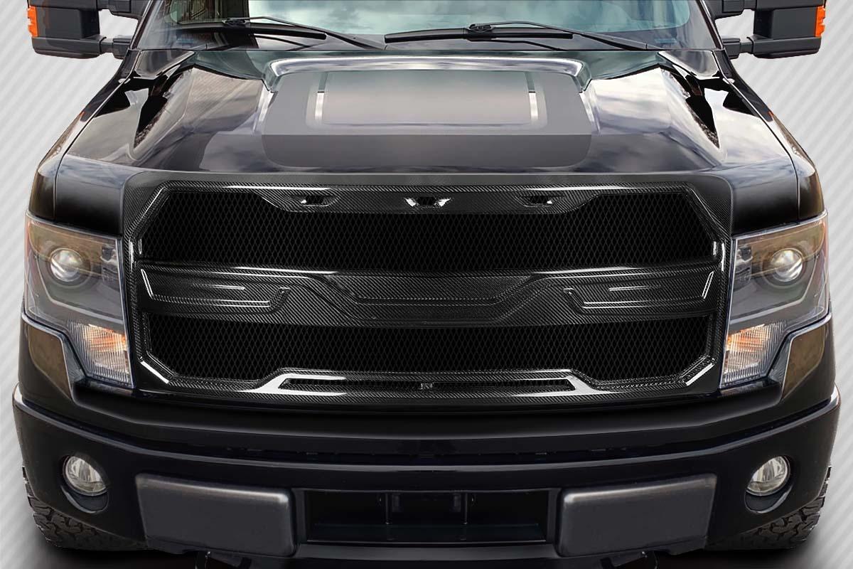 2009-2014 Ford F150 Carbon Creations Rage Carbon Fiber Grille - Image 1