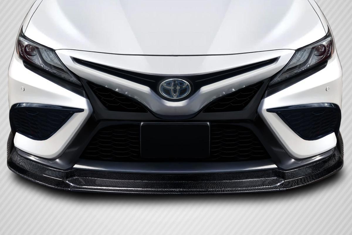 2018-2023 Toyota Camry Carbon Creations R Spec Carbon Fiber Front Lip - Image 1