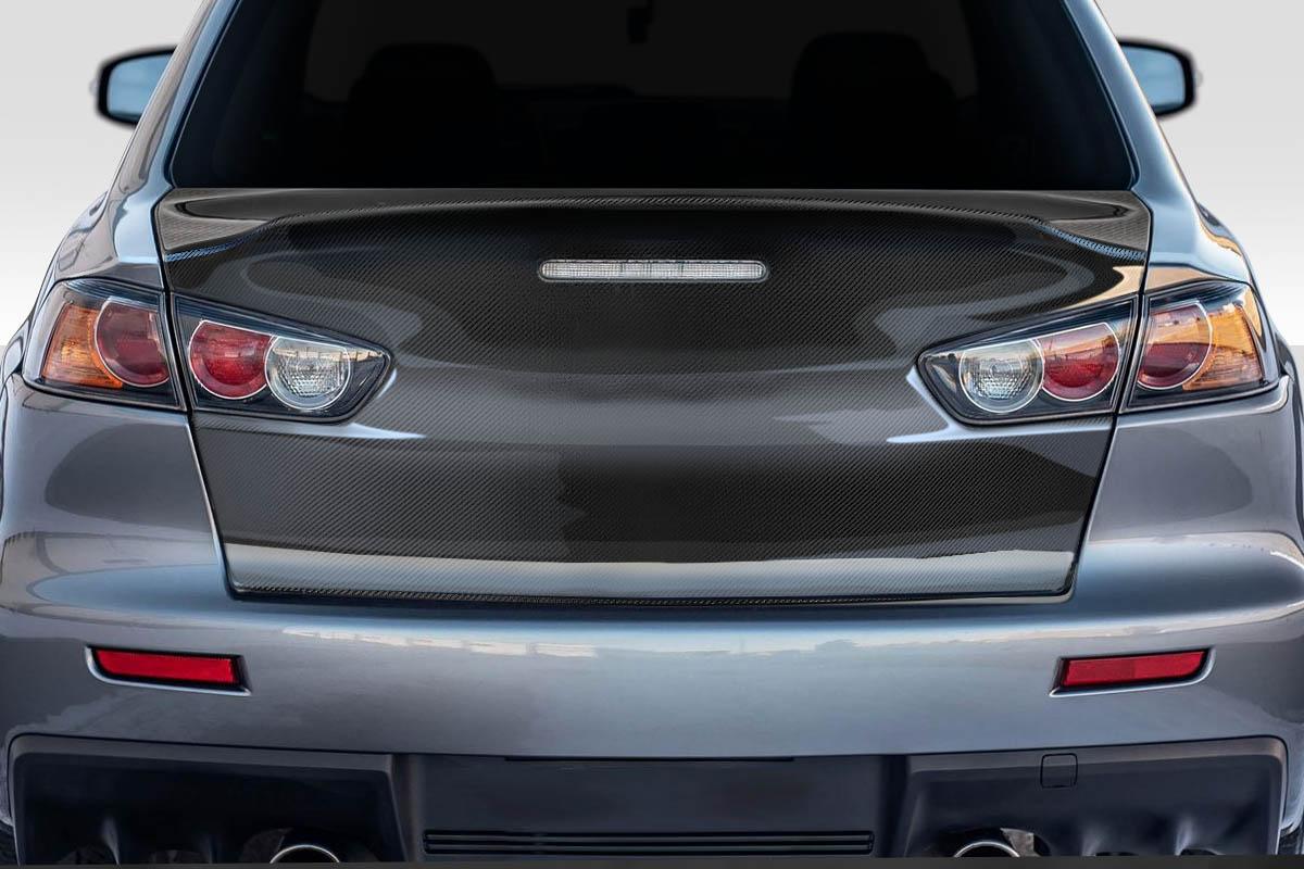 2008-2017 Mitsubishi Lancer Carbon Creations Demon Carbon Fiber Trunk - Image 1