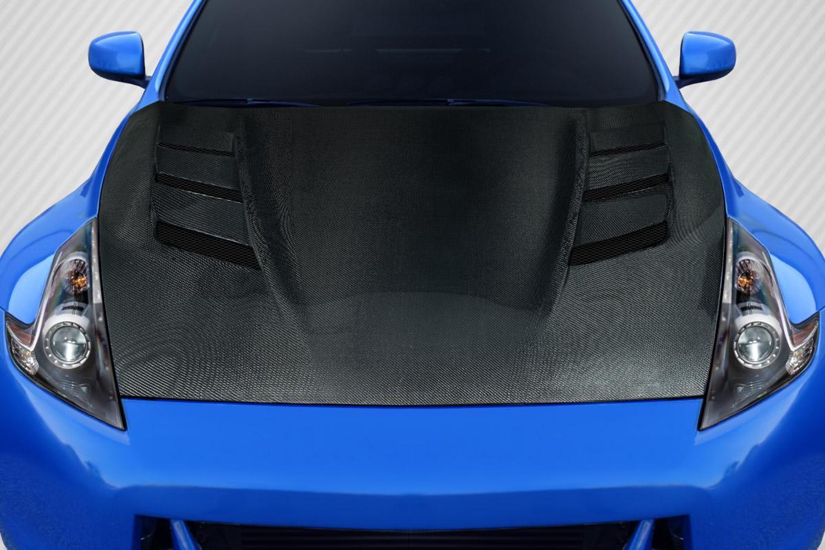 2009-2020 Nissan 370Z Carbon Creations R Concept Carbon Fiber Hood - Image 1
