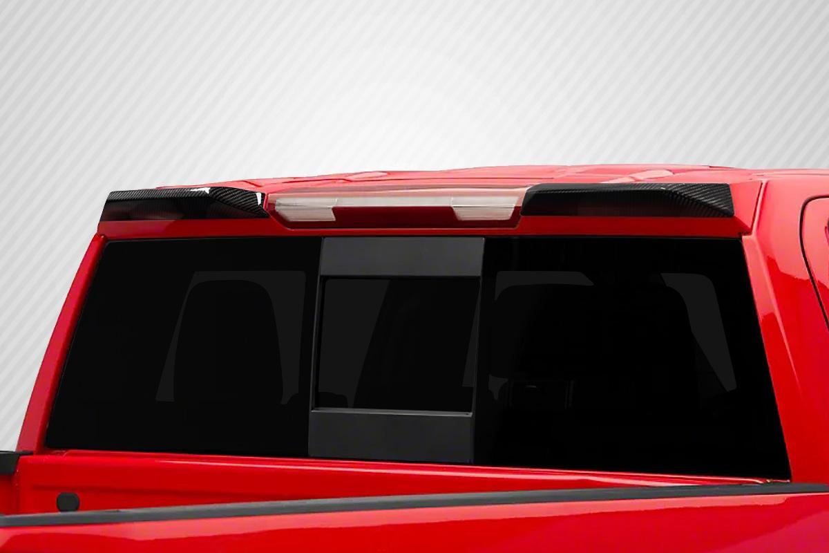 2019-2025 Chevrolet Silverado Carbon Creations Street Runner Carbon Fiber Rear Wing - Image 1