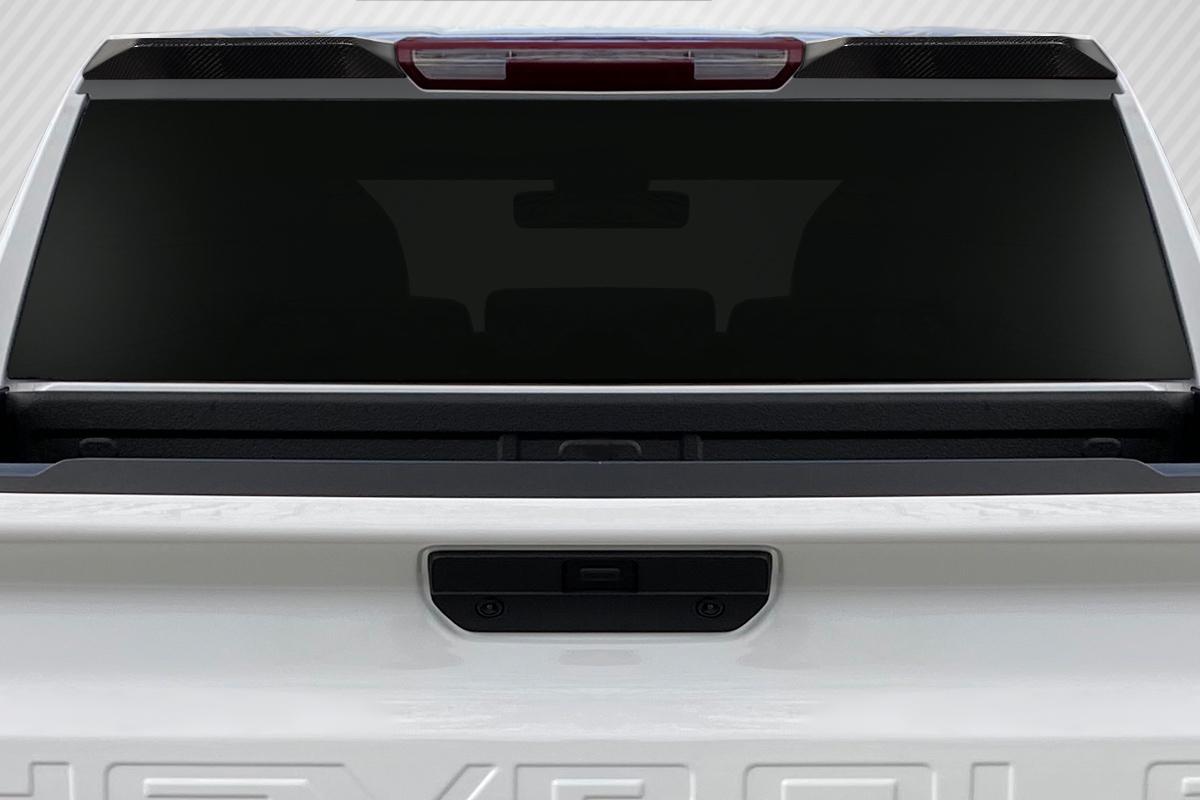 2019-2025 Chevrolet Silverado Carbon Creations Street Runner Carbon Fiber Rear Wing - Image 2