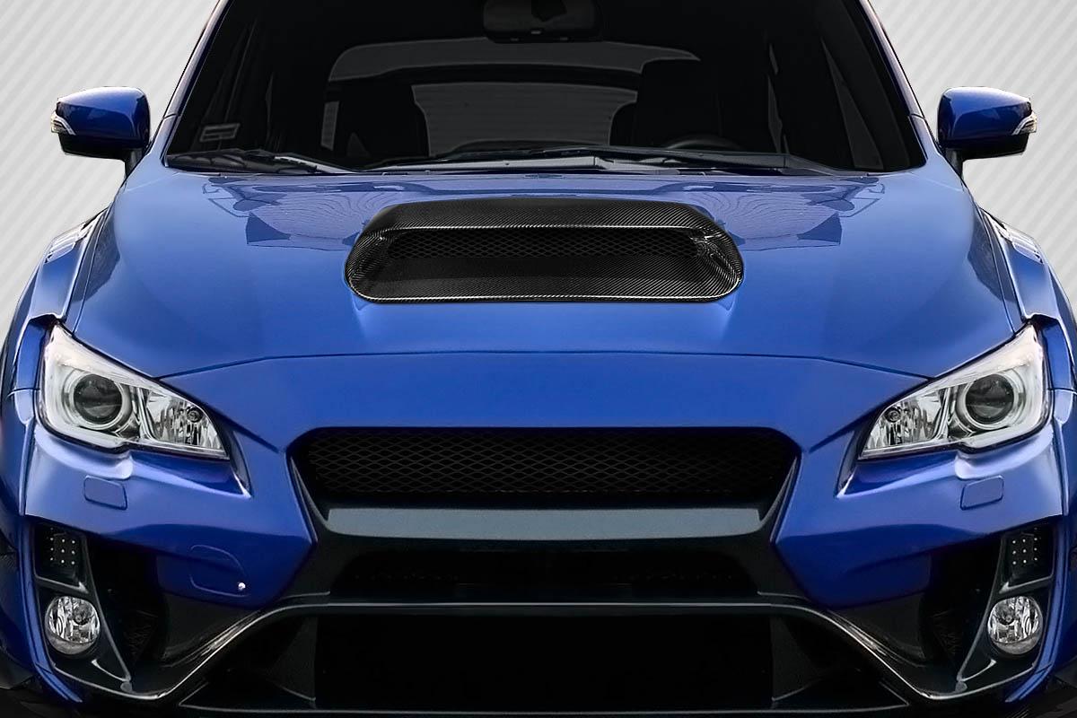 2015-2021 Subaru WRX Carbon Creations Hyperflow Carbon Fiber Scoop - Image 1