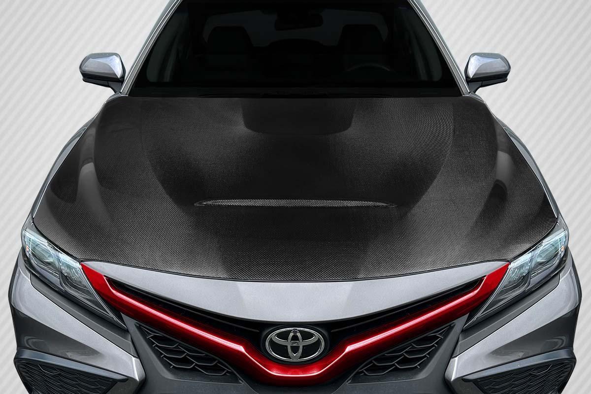 2018-2024 Toyota Camry Carbon Creations GTS Look Carbon Fiber Hood - Image 1