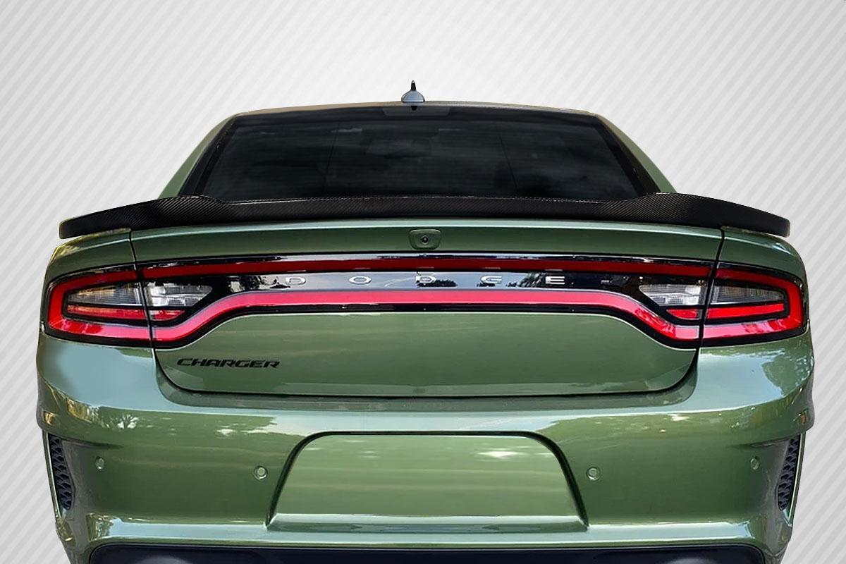 2015-2023 Dodge Charger Carbon Creations Ghost Carbon Fiber Rear Wing - Image 1