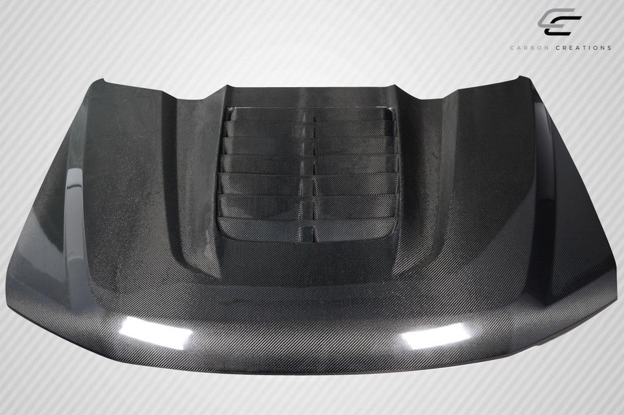 2017-2022 Ford Super Duty Carbon Creations GT500 V2 Carbon Fiber Hood - Image 3