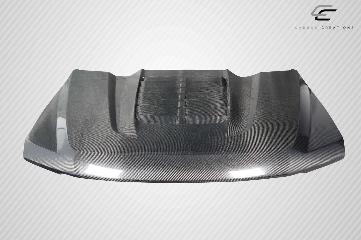 2017-2022 Ford Super Duty Carbon Creations GT500 V2 Carbon Fiber Hood - Image 4