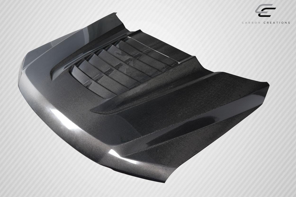 2017-2022 Ford Super Duty Carbon Creations GT500 V2 Carbon Fiber Hood - Image 5