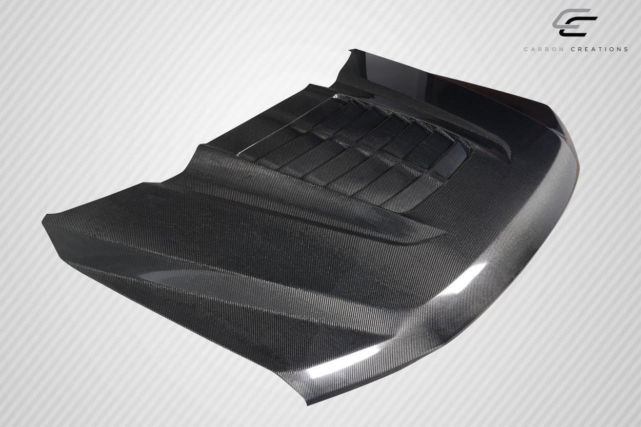 2017-2022 Ford Super Duty Carbon Creations GT500 V2 Carbon Fiber Hood - Image 6