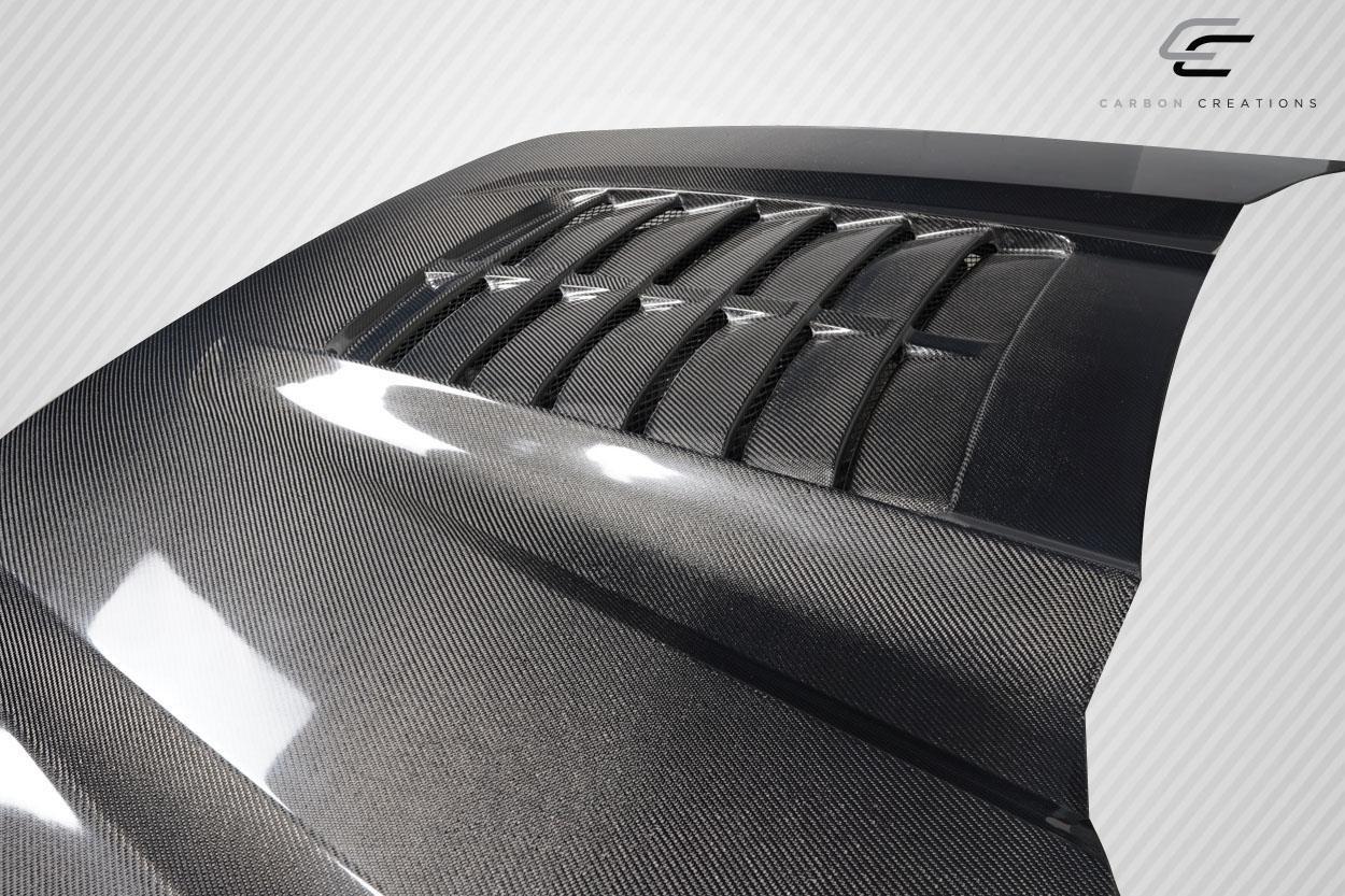 2017-2022 Ford Super Duty Carbon Creations GT500 V2 Carbon Fiber Hood - Image 7