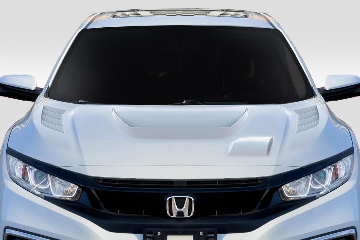 2016-2021 Honda Civic Duraflex Time Attack Hood - Image 1