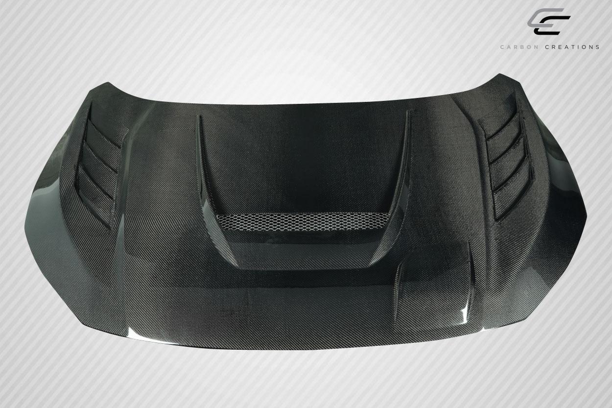 2016-2021 Honda Civic Carbon Creations Time Attack Carbon Fiber Hood - Image 2