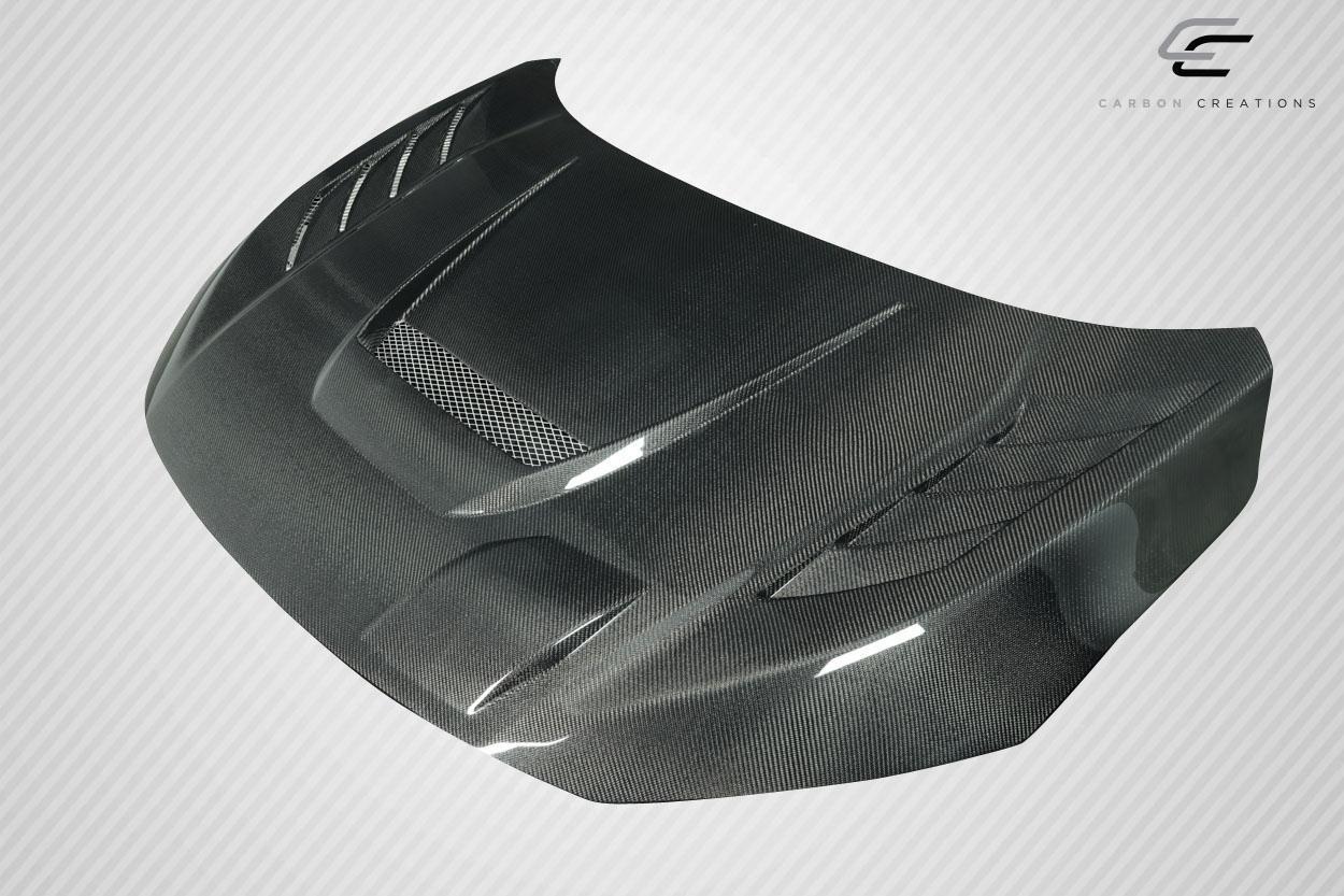2016-2021 Honda Civic Carbon Creations Time Attack Carbon Fiber Hood - Image 3